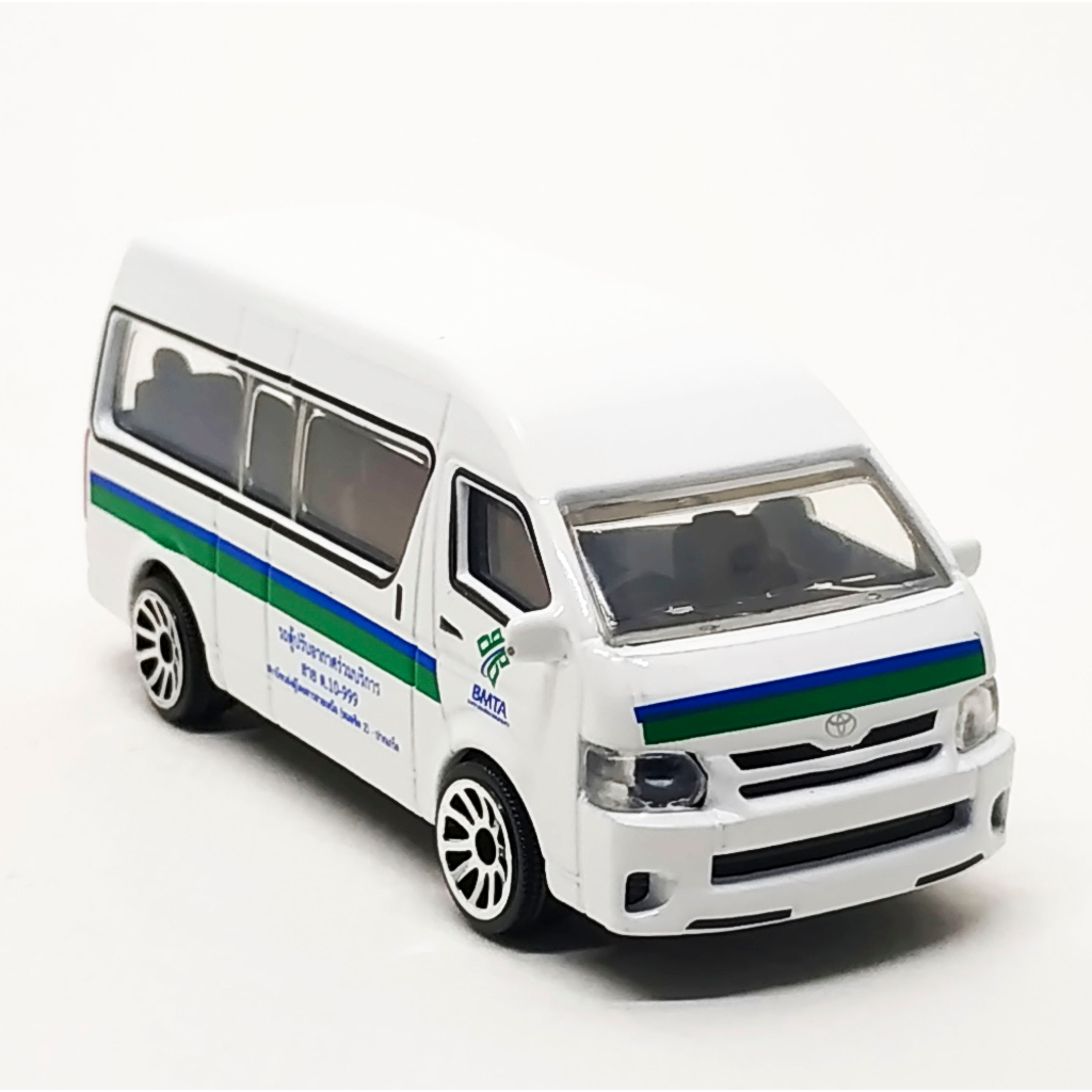 Majorette Toyota Hiace - Thai BMTA - 10-999 White ล้อ 5U Scale 1/69 (8cm) ไม่มี package