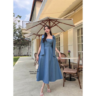 💎พร้อมส่ง💎Bellita maxidress เดรสยาวผ้ายีนส์