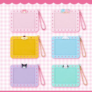 พวงกุญแจ Sanrio ใส่รูปติด ตัวอักษร สีเหลี่ยม