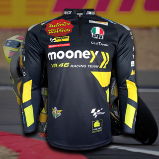 เสื้อแขนยาว MotoGP Mooney VR46 Racing เสื้อโมโตจีพี มูนนี่ วีอาร์46 เรสซิ่ง #MG0118 รุ่น มาร์โก้ เบเซสชิ#72 ไซส์ S-5XL