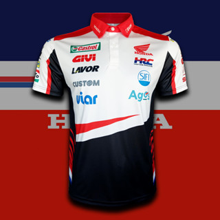 เสื้อโปโล Moto GP ทีม LCR CASTROL HONDA ทีม แอลซีอาร์ คาสตรอล ฮอนด้า #MG0117 ไซส์ S-5XL