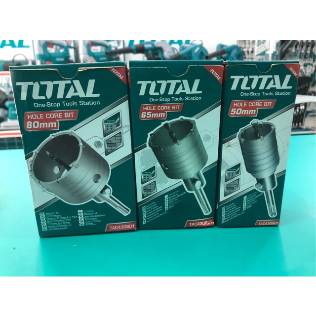 Total โฮลซอเจาะคอนกรีต 50 65 80 100 110 120 มม. TAC430501 TAC430651 TAC430801 TAC431001 TAC4301101