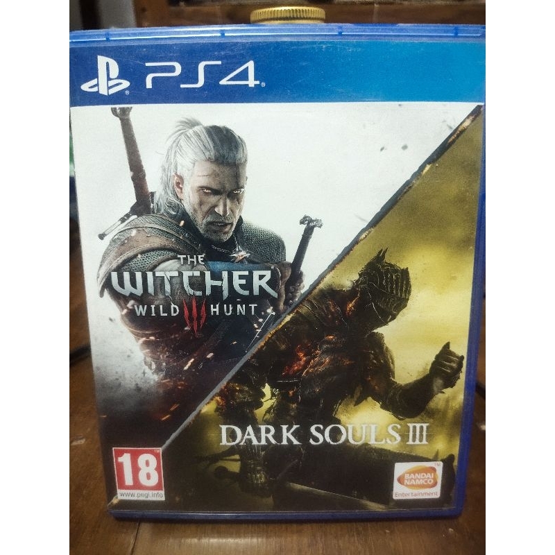 แผ่นเกมps4มือสอง dark souls iiiพร้อมเกมThe witcher