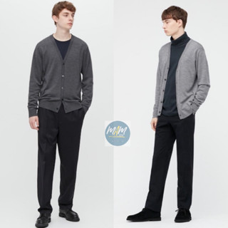 ยู นิ โคล่  เสื้อคาร์ดิแกนชาย Extra Fine Merino มือสอง สภาพเหมือนใหม่ MEN