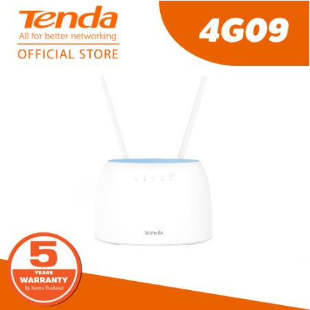 Tenda 4G09 เราเตอร์ใส่ซิม AC1200 Wireless Dual Band 4G+ CAT6 Router Wifi รองรับ 4G ทุกเครือข่าย รองรับ 2CA