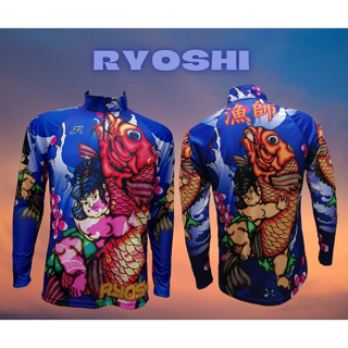 เสื้อตกปลา JK Thailand เสื้อกันยูวี ลาย ryoshi ป้องกันรังสี UV 80% แห้งเร็ว