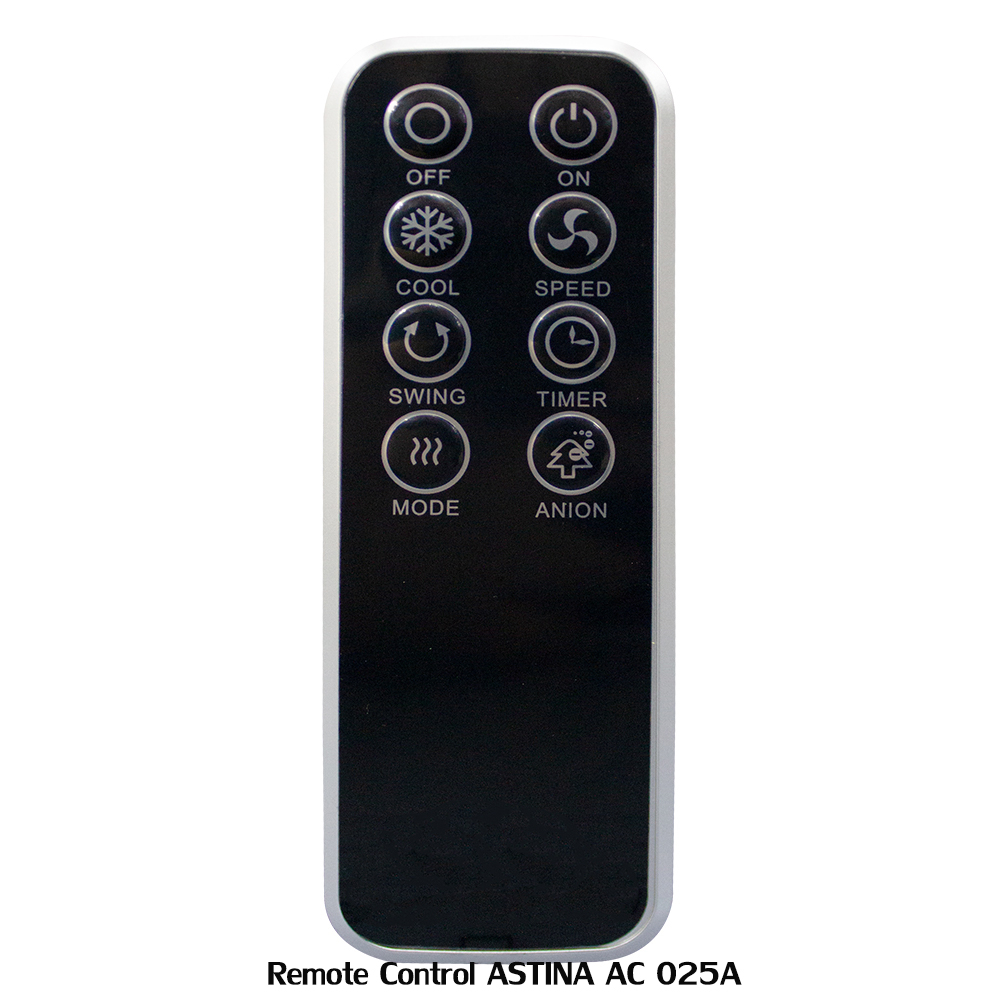 (จัดส่งฟรี) รีโมท พัมดลมไอเย็น ASTINA REMOTE CONTROL ใช้สำหรับ พัดลมไอเย็น AC025A