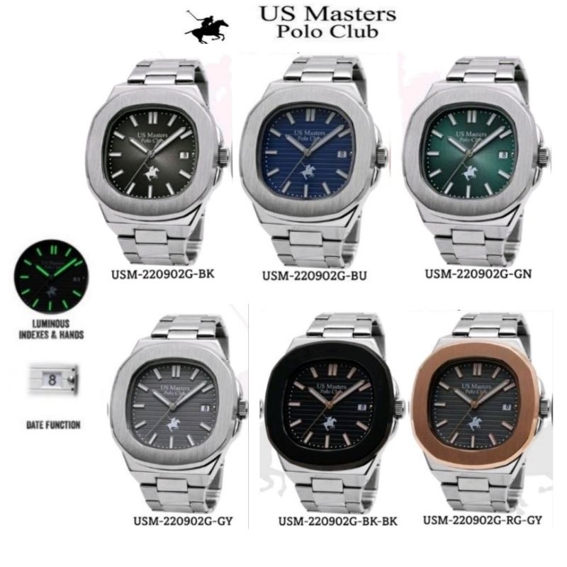 US MASTER Polo Club นาฬิกาผู้ชาย สายสเตนเลส รุ่น USM-220902G