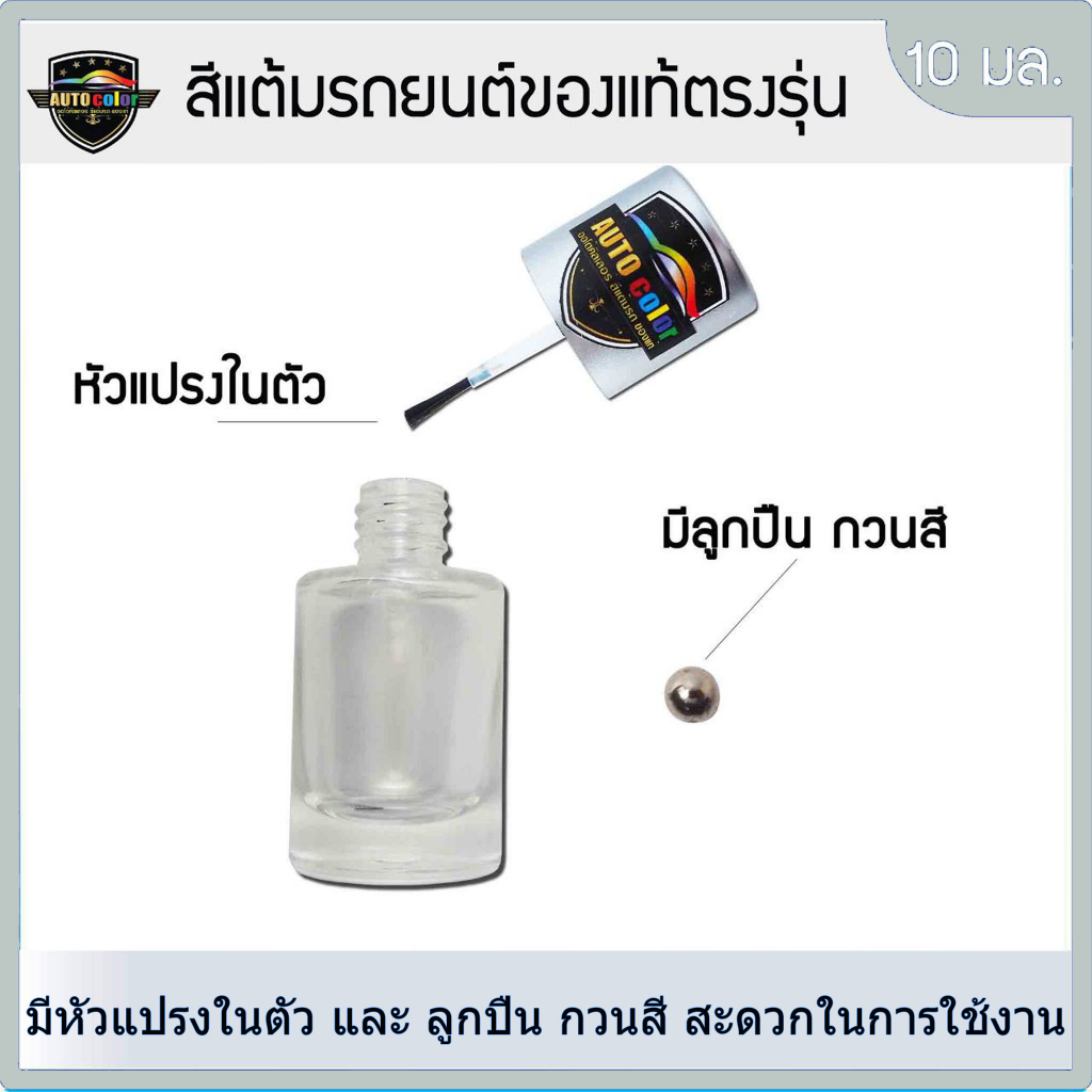 สีแต้มรถยนต์ สีดำเงาธรรมดา สำหรับรถทั่วไป ใช้ได้ทุกรุ่นทุกยี่ห้อ - รูปที่ 3