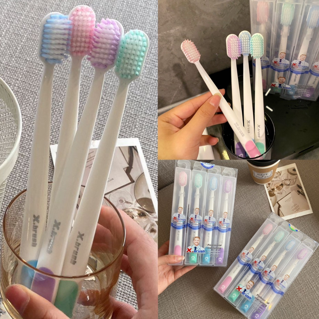 แปรงสีฟันผู้ใหญ่  X-brush DEEP CLEAN ขนนุ่ม คุณภาพดี