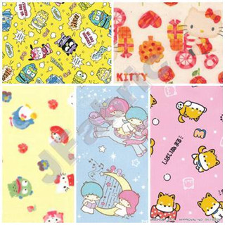 Jfabric ผ้าปลายไม้ ราคาพิเศษ ผ้า Cotton100% ผ้าคอตตอนญี่ปุ่น ผ้าSanrio ผ้าลิขสิทธิ์แท้ ผ้านำเข้า ผ้าพิมพ์ลาย ผ้าญี่ปุ่น