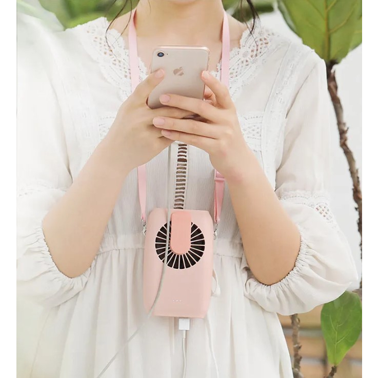 พัดลมพกพา 4 in 1 WT-F22 คล้องคอ เหน็บเอว วางโต๊ะ ใส่ข้อมือ มีประกัน ส่งจากไทย