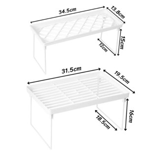 ⚫ชั้นวางของประหยัดพื้นที่ วางซ้อนกันได้ ⚫ชั้นจัดระเบียบโต๊ะทำงาน-ห้องครัว⚫ที่คว่ำแก้วน้ำ