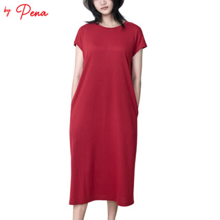 By Pena เดรสลำลอง ทรงตรง ผ้ายืด BPDL042301