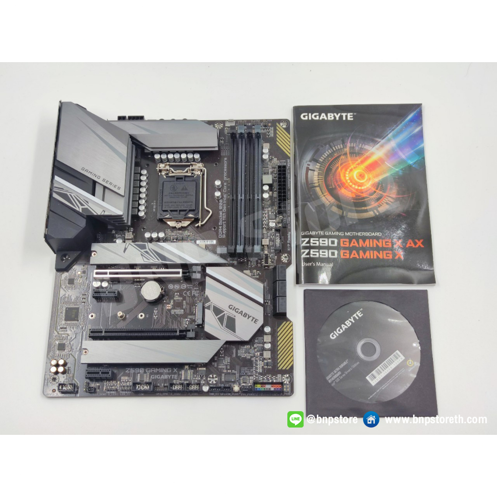 Gigabyte Z590 Gaming X (LGA1200) เมนบอร์ดมือสอง มีประกันศูนย์ไทย 05/24