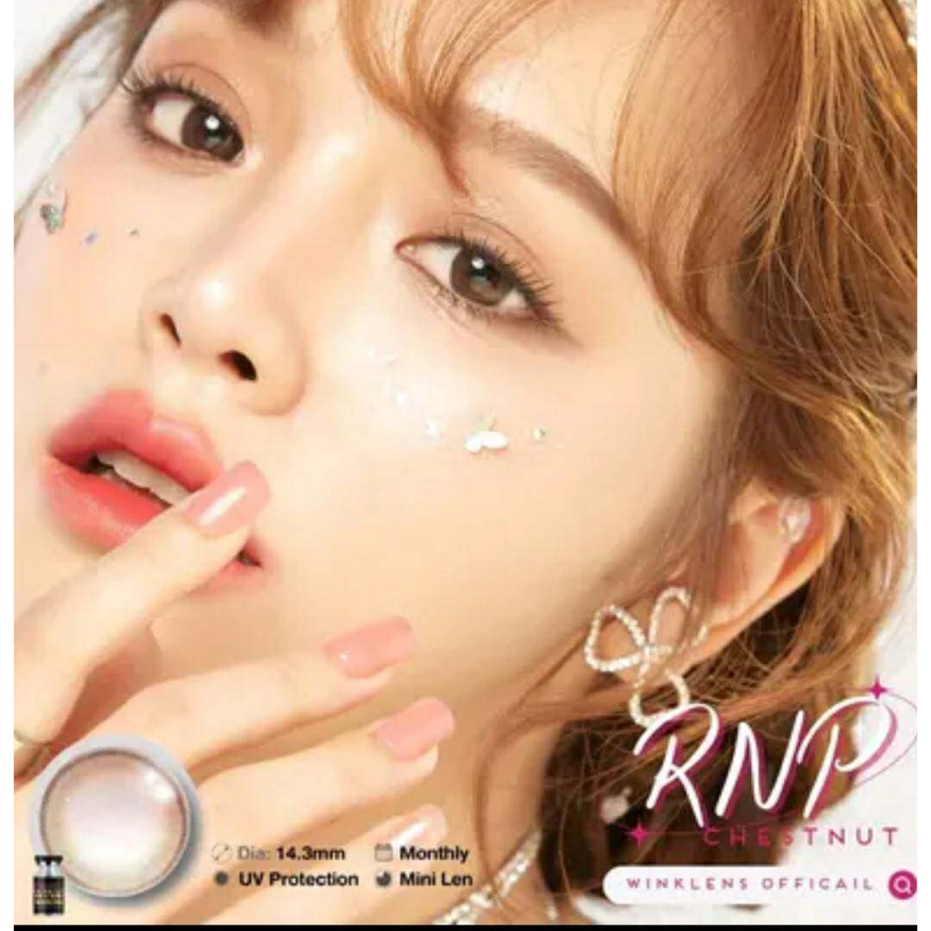 ละมุนนัวร์ๆ มีค่าสายตา  Wink RNP  Gray Chestnut  บิ๊กอาย สุดปัง คอนแทคเลนส์ รายเดือน มีอย แถมตลับฟรี  เลนส์นิ่ม - รูปที่ 2