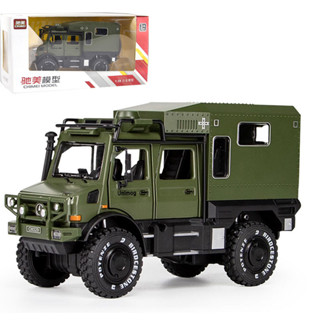 รถบรรทุกรุ่น MERCEDES-BENZ UNIMOG ใหม่ล่าสุด สเกล 1:28 คันใหญ่ เปิดได้หลายที่ ไฟข้างพร้อม