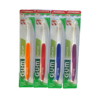 แปรงกระจุก end tuft gum พร้อมส่ง มี 4 สีให้เลือก ส้ม แดง น้ำเงิน ม่วง