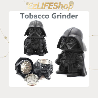 EzLIFE ที่บดสมุนไพร สตาร์วอร์สที่บด ตัวบดสมุนไพร เครื่องบดสมุนไพร grinder บดสมุนไพร เครื่องบดอเนกประสงค์ 3ชั้น เโลหะผสมสังกะสี ดาร์ธ เวเดอร์อัศวินเจได