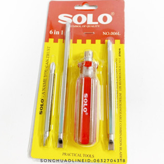 SOLO โซโล No.006L ไขควงสลับหัว 6 in 1 ไขควง เครื่องมือช่าง สินค้าพร้อมส่ง สินค้าของแท้ 100%