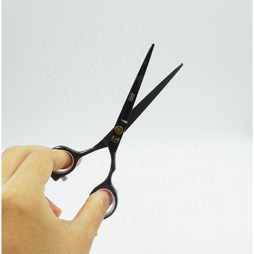 กรรไกรตัดผม กรรไกรซอยผม KAI Japan ขนาด 6 นิ้ว ขายเป็นเซท สำหรับตัดผม ซอยผม แต่งทรงผม กรรไกรสีดำ แสตนเลส ตรงปก ส่งเร็วมาก - รูปที่ 2
