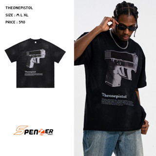 Spenzer.street | 🖤 Theonepistol  เสื้อโอเวอร์ไซส์ เสื้อผ้าสตรีท เสื้ออปป้า เกาหลี เสื้อy2k ทราวิส 2pac ฮิต 2023 มาใหม่