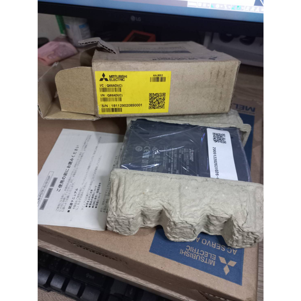 new  MELSEC-Q Series  Q68ADI อินพุตยูนิตแบบอนาล็อก (เหลือจากงาน)