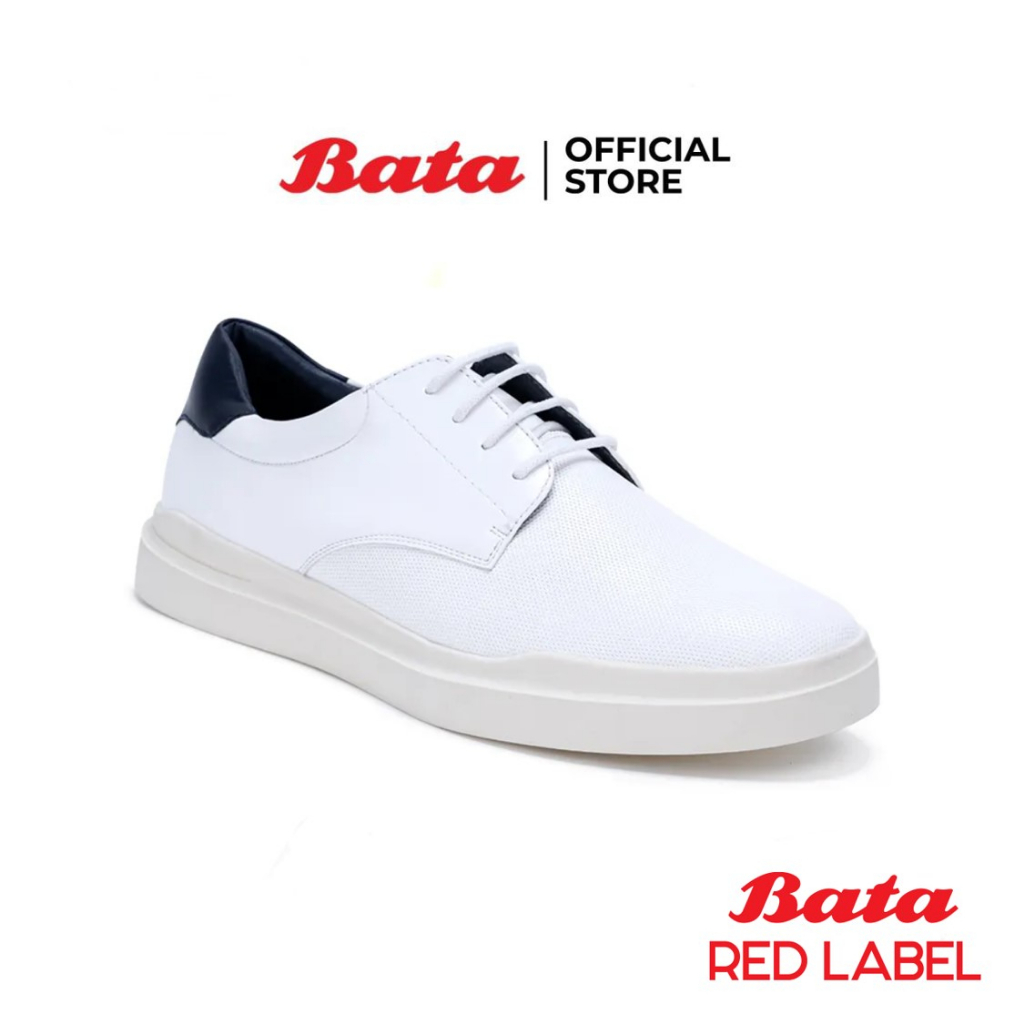 Bata Red Label บาจา สนีกเกอร์ รองเท้าหุ้มส้น รองเท้าผ้าใบลำลอง สำหรับผู้ชาย รุ่น Otto สีขาว 8211122