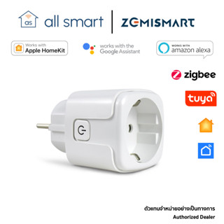 Zemismart Tuya Zigbee Smart Plug 16A - EU Type | เซมิสมาร์ท ปลั๊กไฟอัจฉริยะระบบทูย่า ซิกบี 16A แบบขากลม