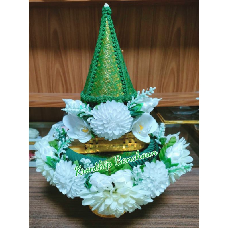 พานธูปเทียนแพดอกไม้.