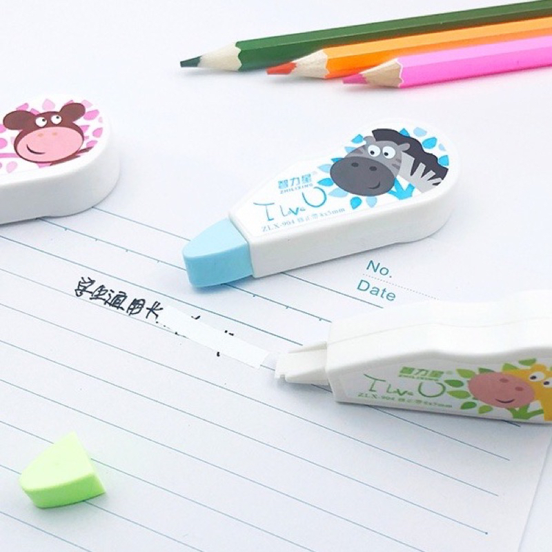 เทปลบคำผิดลายการ์ตูน ยาว 8 เมตร (คละสี)ลบปากกา ขนาดเล็ก กระทัดรัด ใช้งานสะดวก - รูปที่ 6