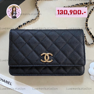 👜: New!! Chanel WOC Black Caviar Big Logo‼️ก่อนกดสั่งรบกวนทักมาเช็คสต๊อคก่อนนะคะ‼️