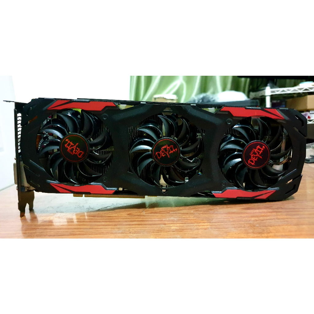 VGA (การ์ดแสดงผล) POWER COLOR RED DEVIL RX570 4GB (AXRX 570 4GBD5-3DH/OC) (ประกันหมด) (มีตำหนิ)