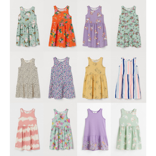 H&amp;M ชุดเด็ก เดรสเด็กผู้หญิง เดรสแขนกุด Sleeveless Dress รวมลาย เลือกได้ Set2