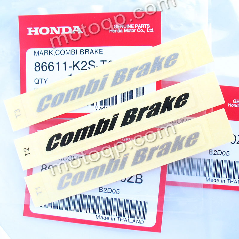 【 แท้ 】 ฮอนด้า สติกเกอร์ Combi Brake Click 160 คลิก CBR250R คอมบิ เบรค HONDA CBR 250R แต่งรถ ตรา โลโก้ CombiBrake