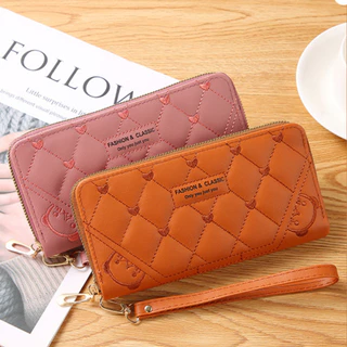 กระเป๋าสำหรับผู้หญิง กระเป๋าสตางค์ใบย่ว Fashion พร้อมส่ง B-383