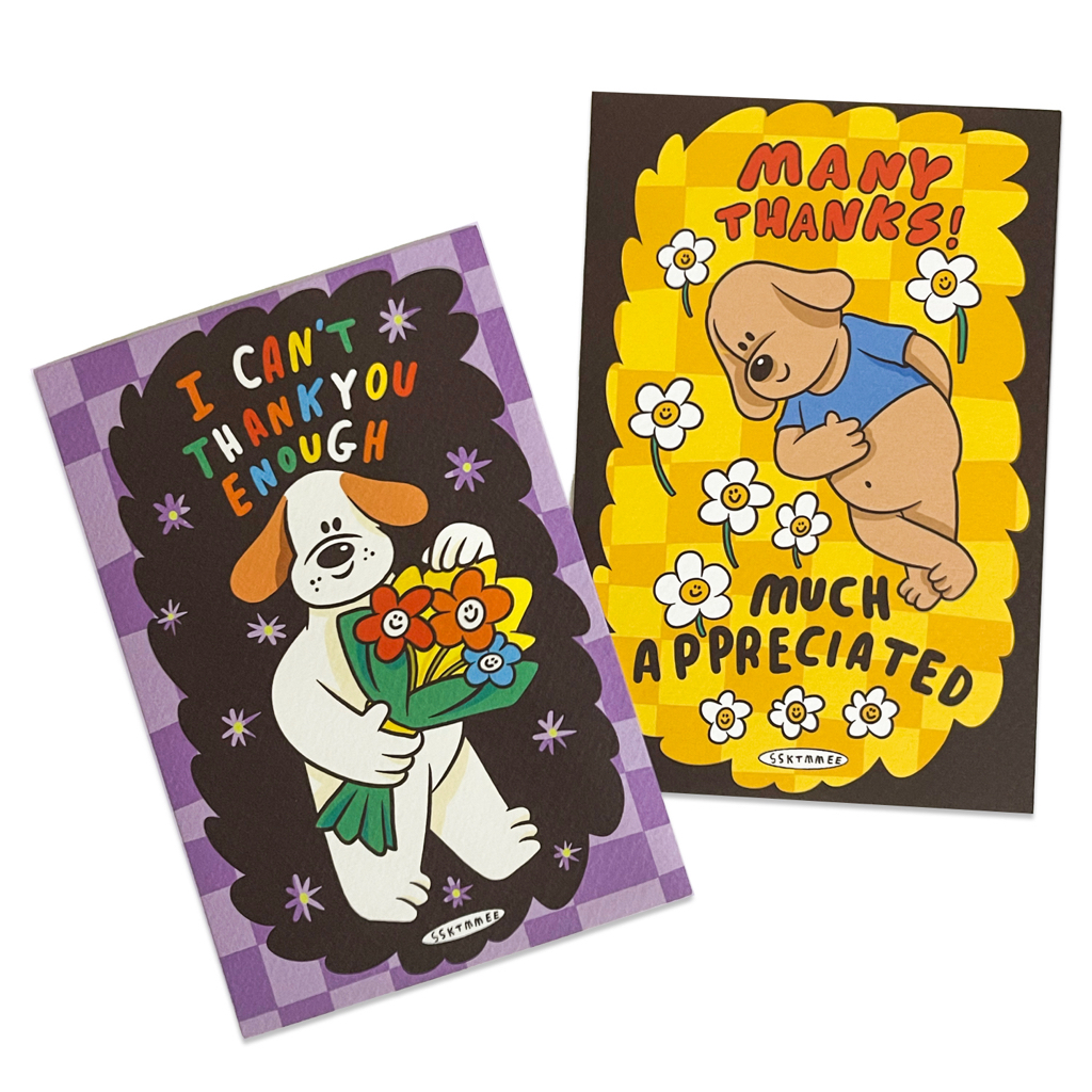 ssktmmee - texture postcard (thank you)