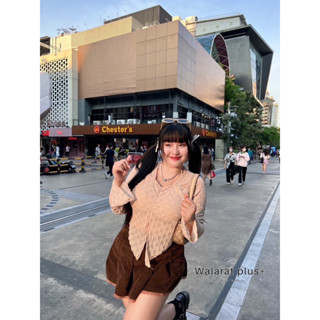 เสื้อผ่าหน้าแต่งอกมีซับใน