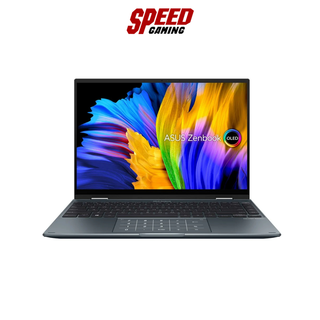 Notebook (โน๊ตบุ๊ค) Asus ZenBook 14 Flip OLED UP5401ZA-KN701WS Pine Grey By Speed Gaming