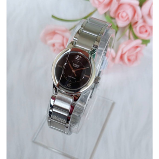 นาฬิกา Casio แท้ รุ่น LTP-1230D-1CDF นาฬิกาผู้หญิงสายแสตนเลส หน้าปัดดำ ของแท้ 100% รับประกันสินค้า 1ปีเต็ม