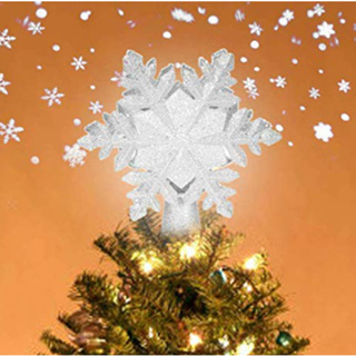 Snowflake Lamp Top Light Projection Lamp Light Gold/Silver ไฟเกล็ดหิมะ ไฟตกเเต่ง