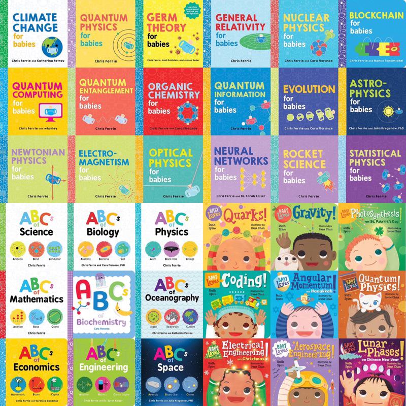 [รวมหนังสือเด็ก] Baby University Chris Ferrie STEM english board book for babies loves quantum physi