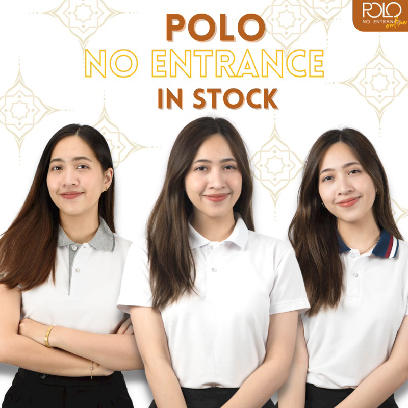 สายบุญ ห้ามพลาด เสื้อโปโลสีขาว แขนปล่อย ผ้าไม่บางใส่สบาย พร้อมจัดส่ง ✨(มีเก็บเงินปลายทาง)