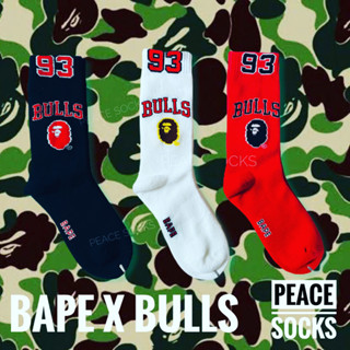 ถุงเท้าสตรีท ถุงเท้าแบรนด์ Bape Bulls93