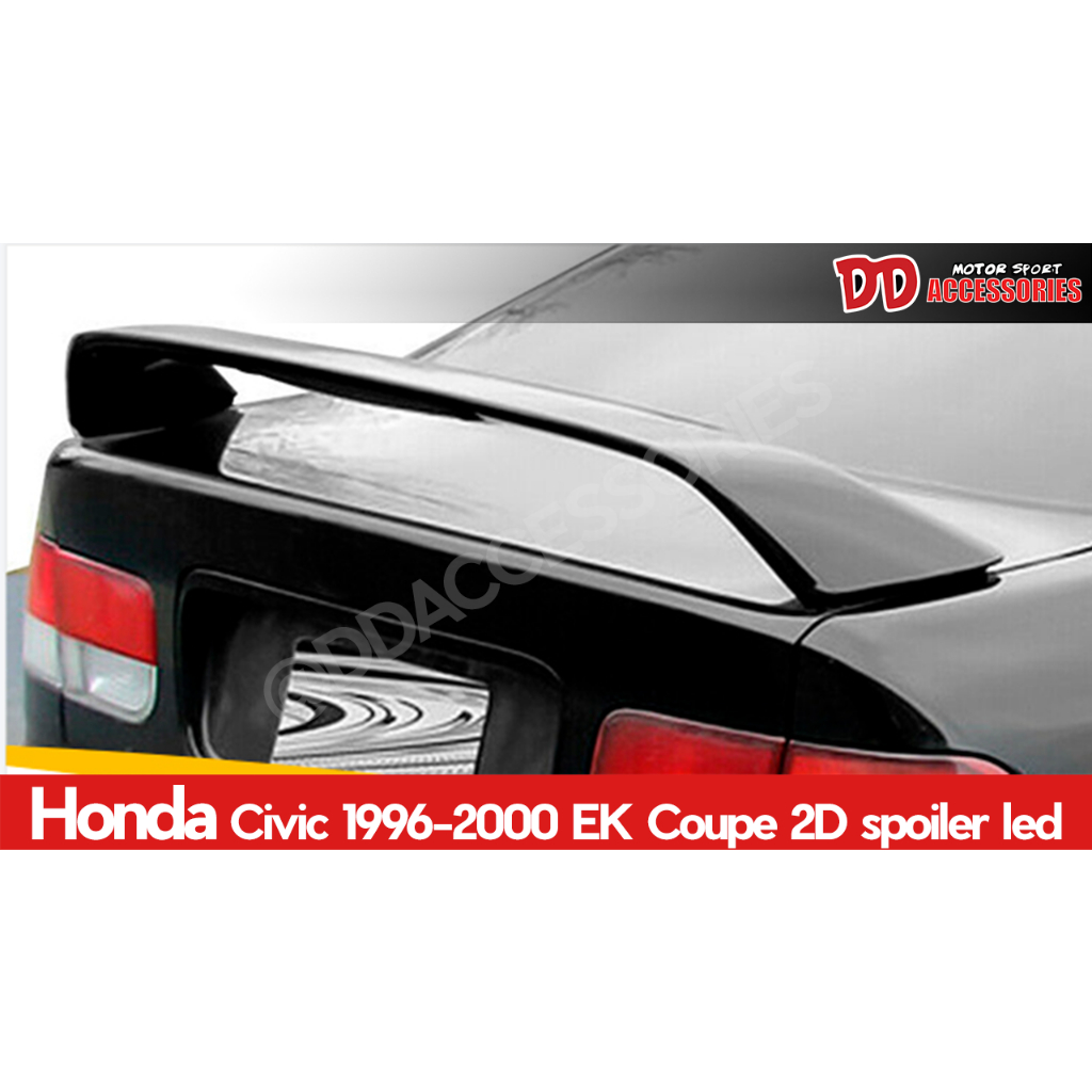 spoiler สปอยเลอร์ สปอยเลอร์หลัง Civic 1996 1997 1998 1999 EK 4ประตู coupe งานดิบ ไม่ทำสี ยกสูง ทรง T