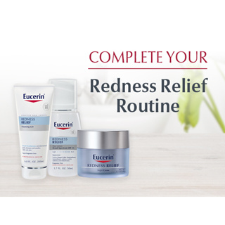 ยูเซอริน เจลล้างหน้า โลชั่น ลดรอยแดงและรอยด่าง เพื่อสีผิวที่สม่ำเสมอ Eucerin, Redness Relief, Cleansing &amp; Lotion