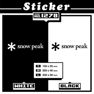 สติ๊กเกอร์ไดคัท Snow peak [Sticker PVC]