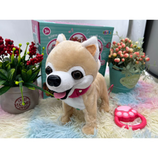 🌈พร้อมส่ง น้องหมาไฮเทค Cut dog pet dog น้องหมาลากจูง ของเล่นเด็ก ของขวัญ หมาปรบมือ หมาเซ็นเซอร์