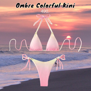 HH510💗Ombre Colorful Kini