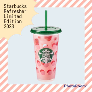 แท้100% แก้วสตาร์บัค Starbucks Refresher Reusable Cup Limited Edition 2023